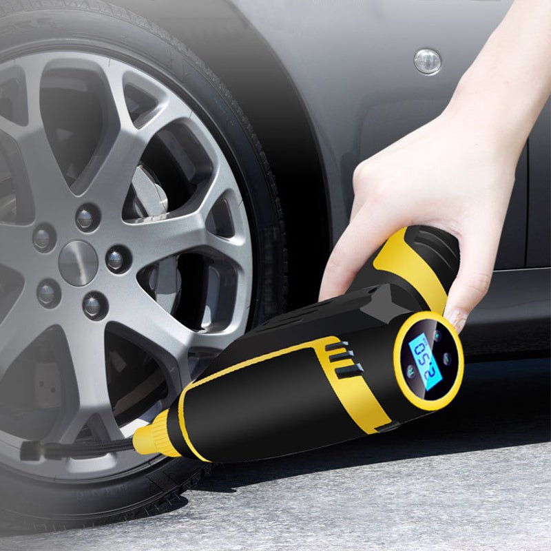 Automatic Portable Handheld Digital LED Smart Car Air Compressor - Auto Clean Pro