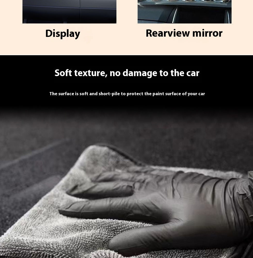 Towel Microfiber Car Beauty Car Towel Not Easy To Shed Hair Thickened Absorbent Seamless Car Cleaning Cloth - Auto Clean Pro